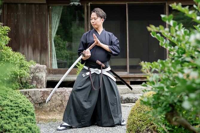 Ancient Katana Training in Kyoto with Local Students - The wooden katana is the right tool for this class