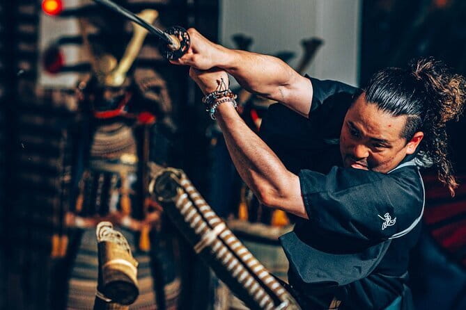 Authentic Knife Making Experience at a Blacksmith in Kyoto - Grinding and shaping the edge