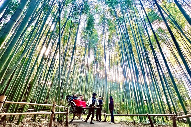 Bamboo Grove Temple and Garden Views Tour - Crossing Togetsukyo Bridge