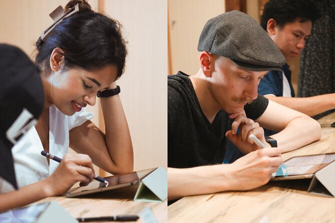 Calligraphy & Digital Art Workshop in Kyoto - Starting with brush, ink, and Japanese characters