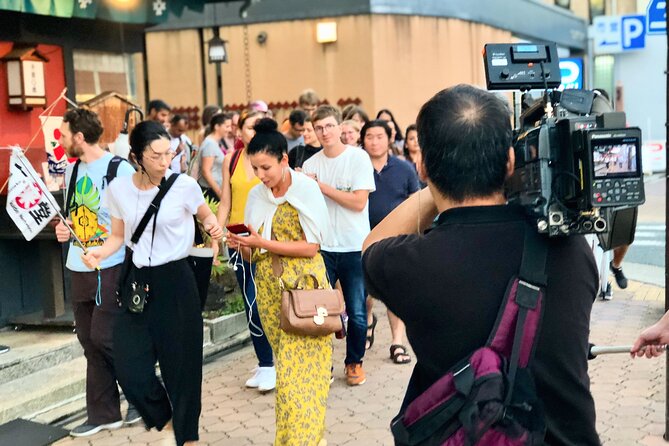Gion Walking Tour by Night - Walking beside the Shirakawa river