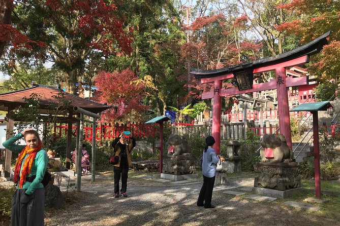 Inside of Fushimi Inari - exploring and lunch with locals - Bamboo, cedar, worship stones, and the waterfall