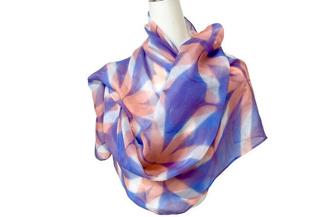 Itajime Shibori Scarf Class - The grand reveal and drying time