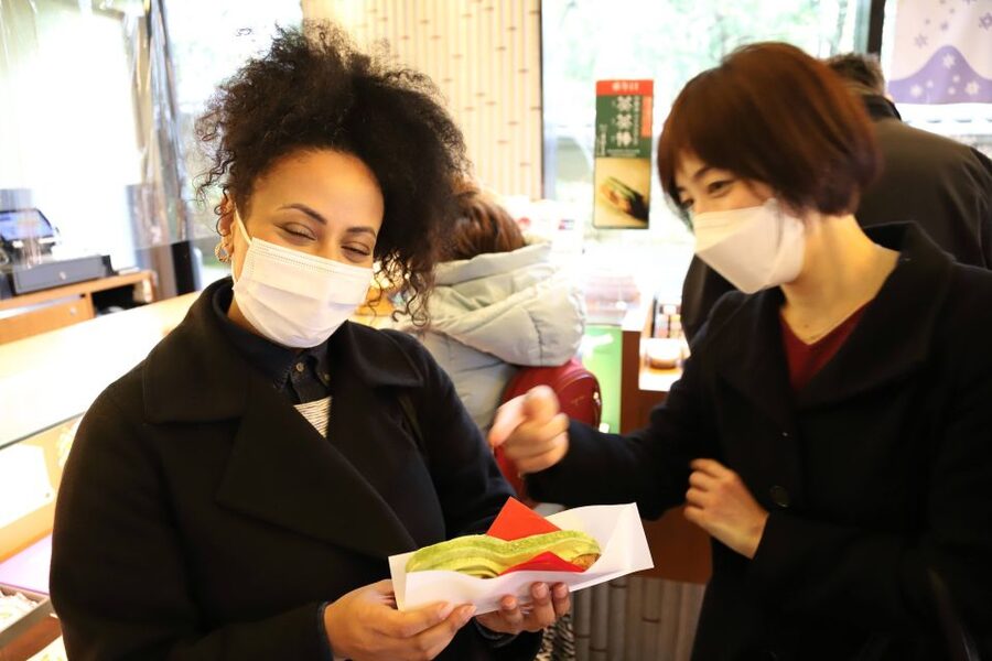 Kyoto Arashiyama Bamboo Forest Customized Private Tour - Crossing Togetsukyo Bridge and reading the river view
