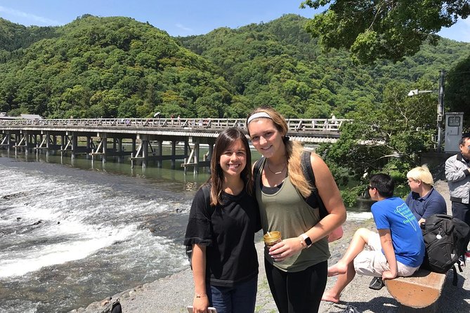 Kyoto Arashiyama & Golden Pavilion One-Day Walking Tour - Crossing Togetsukyo Bridge in Arashiyama