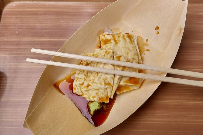 Kyoto Food Tour of 10 Tastings with Wagyu, Mochi & More Surprises - First stop: katsudon with a Kyoto touch
