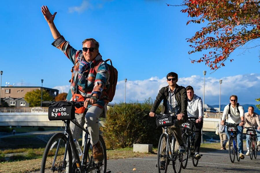 Kyoto: Full Day Bike Tour - Sanjo arcade, Shinsen-en, and Kitano Tenmangu