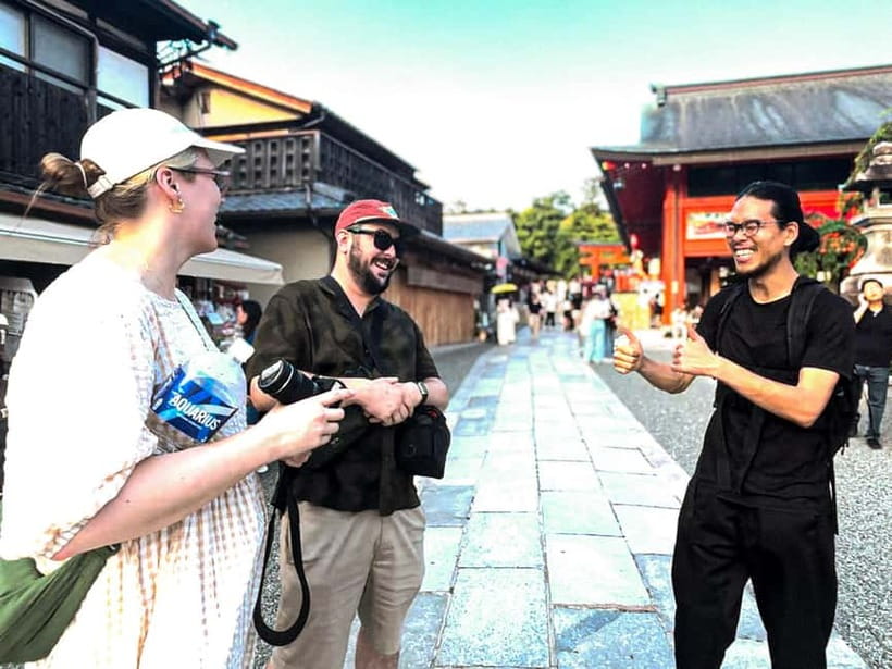 Kyoto: Fushimi Inari Night Walking Tour with Guide - Walking through the lower shrine grounds
