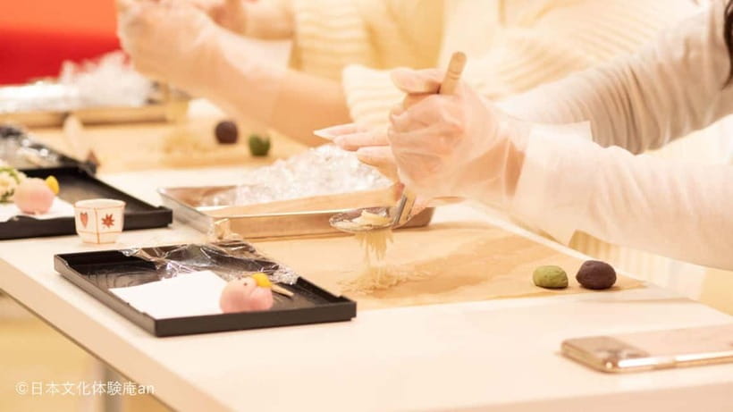 Kyoto: Japanese Traditional Sweets Making and Tea Ceremony - Coloring and Shaping Two Seasonal Nerikiri