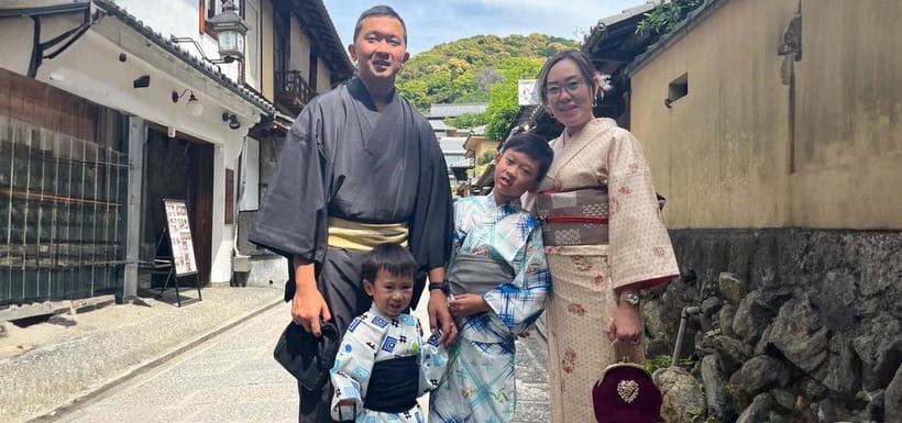 Kyoto Kimono Rental mimosa｜Kimono/Yukata Rental Family Plan - What the nine-hour schedule feels like