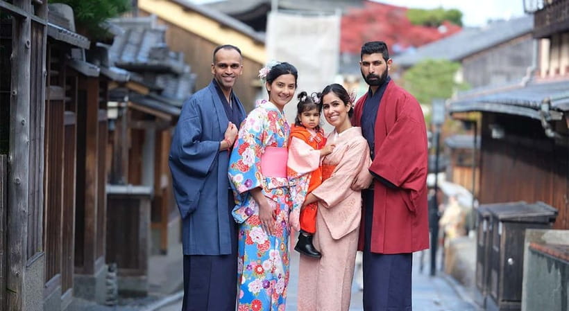 Kyoto Kimono Rental mimosa｜Kimono/Yukata Rental Family Plan - The service style and language support