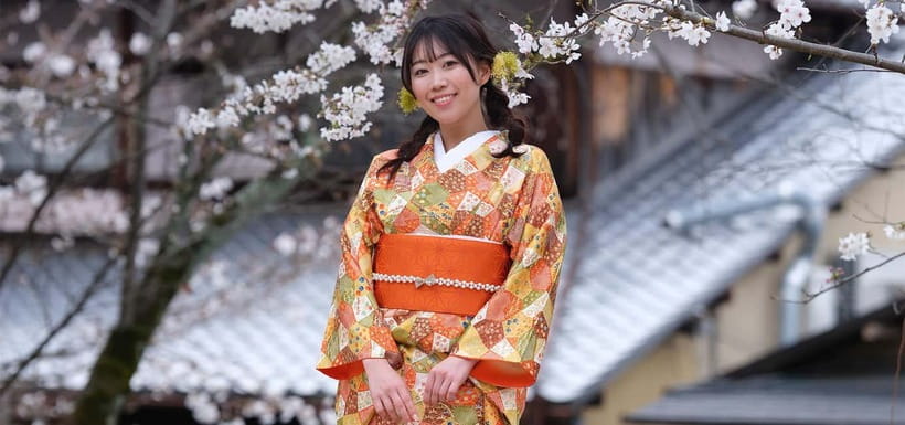Kyoto Kimono Rental mimosa|Kimono/Yukata Rental Ladies Plan - A full Higashiyama day from morning until 7 p.m.