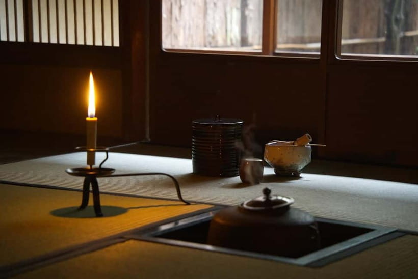 Kyoto: Mindful Tea Ceremony in 100-Year-Old Teahouse - The handmade candle and the final pause