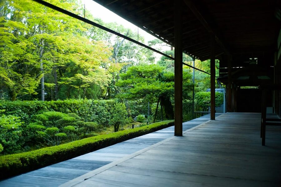 Kyoto: Nighttime Zen Meditation and Matcha Tea Experience - The four gardens under evening light