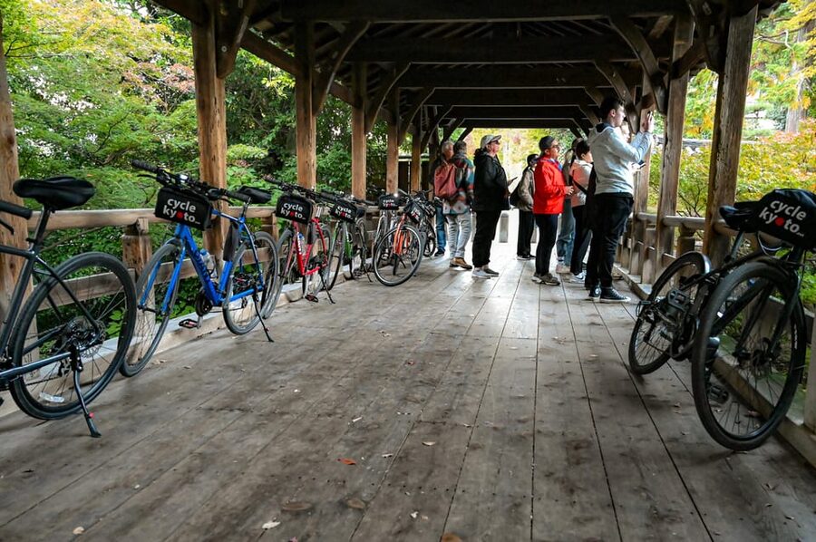 Kyoto: North Kyoto Guided Cycling Tour with Lunch - Kitano Tenmangu offers a different kind of shrine visit
