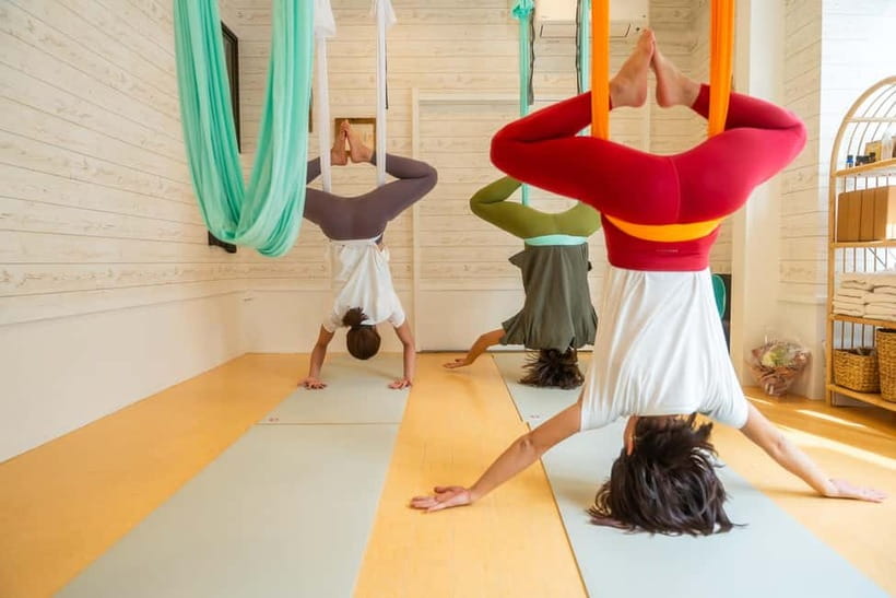 Kyoto: Private Aerial Yoga Class - A useful break from temple sightseeing