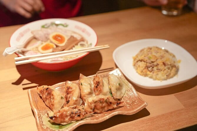 Kyoto Ramen and Gyoza Cooking Class with Professional Chefs - Kneading noodles in central Kyoto