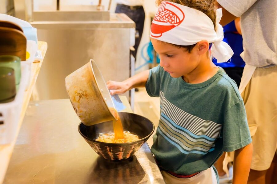 Kyoto: Ramen Cooking Class at a Ramen Factory with Souvenir - Building and eating your finished bowl