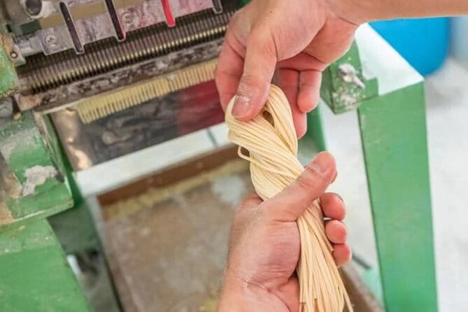 Kyoto Ramen Noodle Making Class - Rolling and Cutting With a Professional Machine