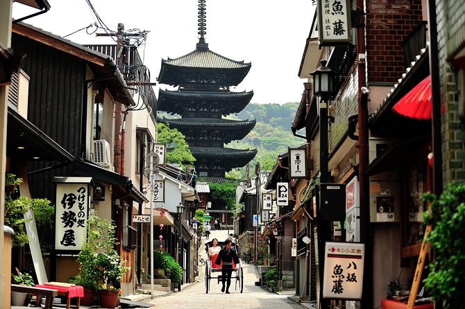 Kyoto Rickshaw Tour - The old cobblestone streets and wooden houses
