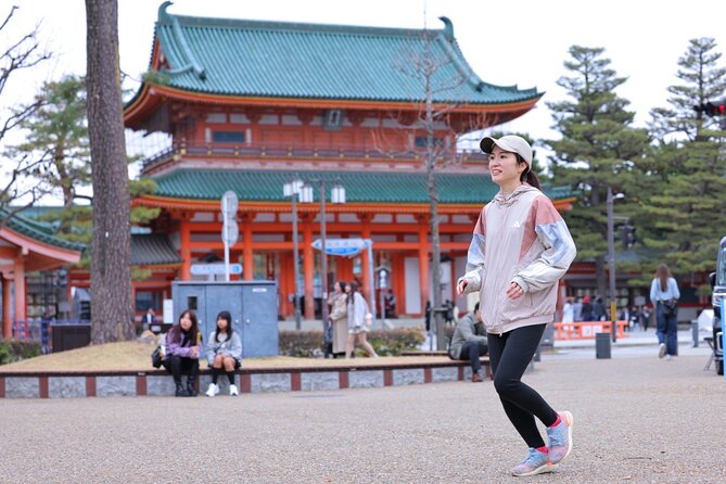 Kyoto Run & Walk Tour with Locals - Heian Shrine adds a grand pause