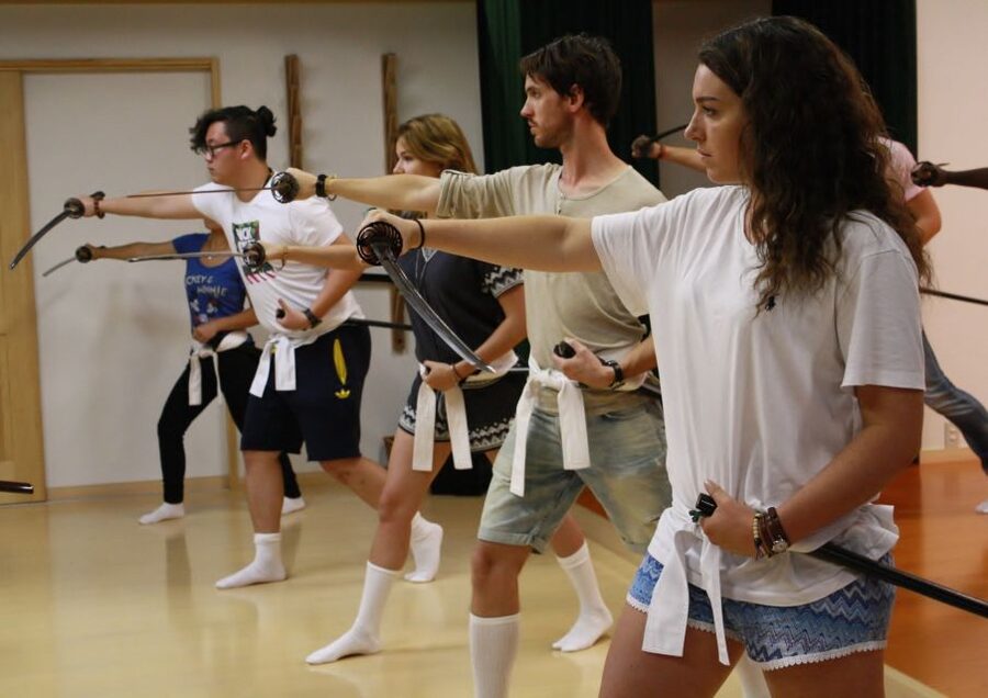 Kyoto: Samurai Sword Class by Experts in Traditional Arts - Practicing Kenbu strikes and respectful movement