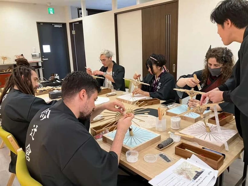 Kyoto: Traditional Mini Umbrella Making Workshop - Patient Guidance From Japanese Craftspeople