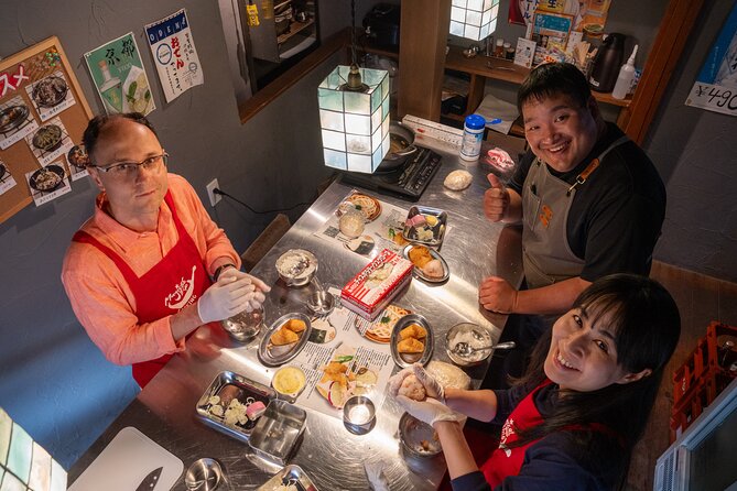 Kyoto Udon and Tempura Cooking Class with Professional Chefs - Eating the meal you prepared