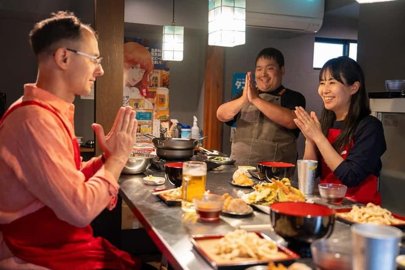 Kyoto Udon & Tempura Cooking Class with Professional Chefs - Key points to know before booking
