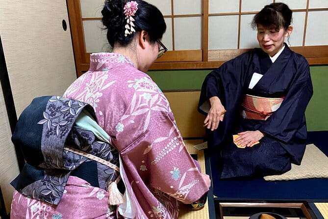 Kyoto Walking Tour with Kimono Rental Lunch and Tea Ceremony - Getting dressed at Ume Sakura