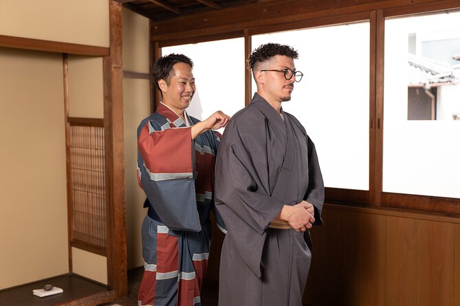 Men's Kimono Lesson and Shopping in Kyoto - What the $65.15 price includes