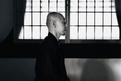 Morning Zen Meditation at a Kyoto Café