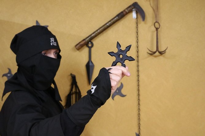 Ninja Experience (Family Friendly) at Samurai Ninja Museum KYOTO - Shuriken practice: fun, simple, and not advanced training