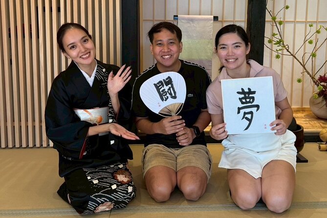 【OKADA】Kyoto Japanese calligraphy experience (shodo) - Understanding kanji before you write
