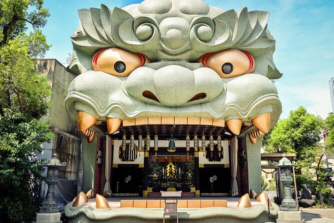 Osaka and Nara Day Tour with Private Transportation - Namba Yasaka Shrine and its giant lion head