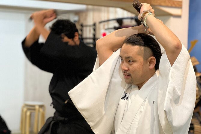 Samurai Training with Modern day Musashi in Kyoto - Dressing in dōgi, obi, and hakama