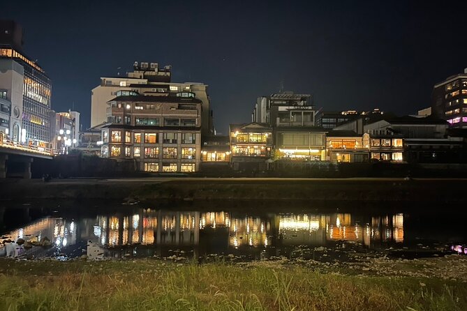 See What You Can’t See by Day — Explore Kyoto at Night by E-Bike - Shirakawa Canal and the old tea district atmosphere