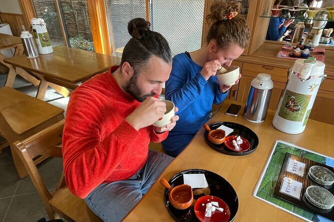 Slow Cycling Tour at Uji's Matcha Green Tea Fields and Heritage - The wooded route to Amagase Dam
